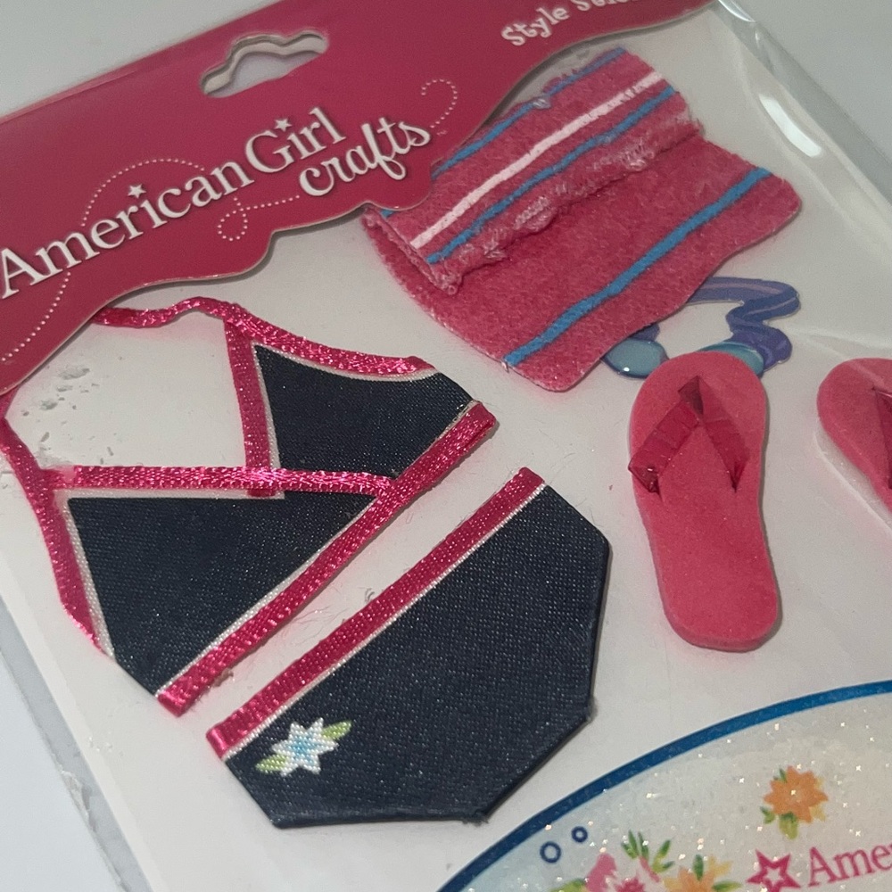American Girl Style Stickers - Surfing Theme
